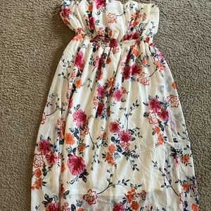 Pretty spring off the shoulder dress